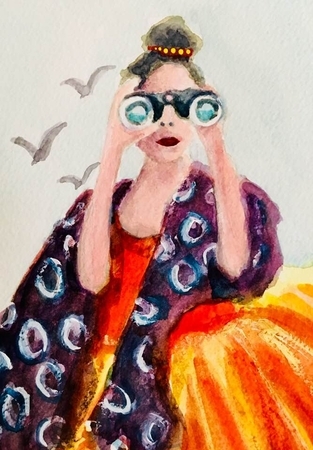 Looking Out to Sea - Sold
